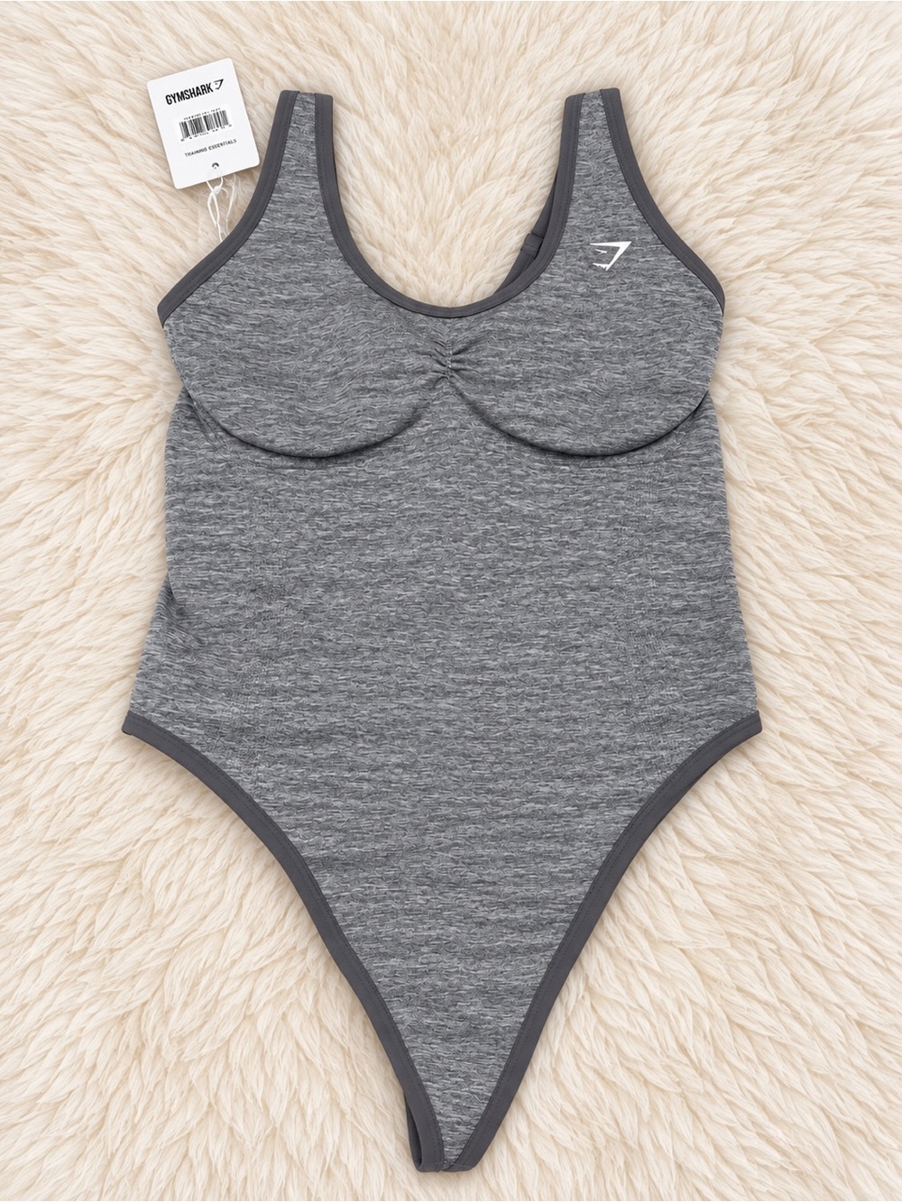 Gymshark Gray lift contour seamless bodysuit